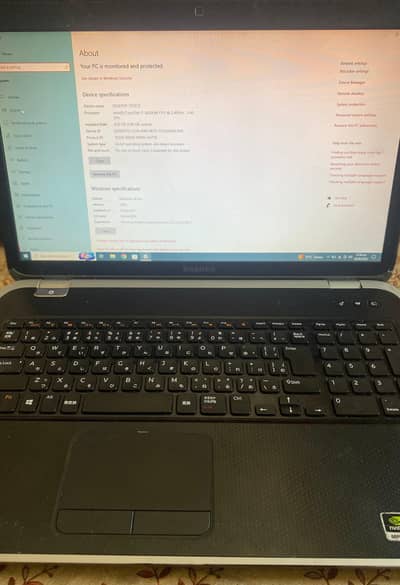 Dell laptop for sale  core i7 3th generation 4 gb ram 128gb storage