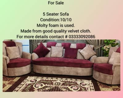 5 Seater Sofa Set For Sale