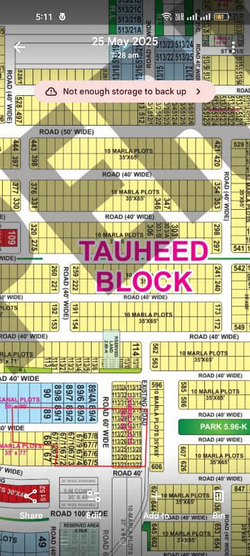 5 Marla On Ground Possession Plot For Sale In Tauheed Block Bahria Town Lahore