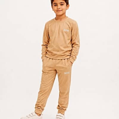 Embossed track suit