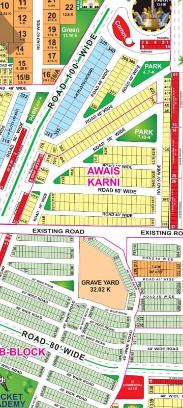 10 Marla On Ground Possesion Corner Plot For sale In Awais Qarni Block Bahria Town Lahore