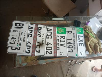 copy number plate