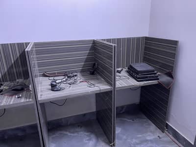 Office cubicles and chairs