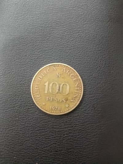 1978's 100 pesos of "Republica Argentin"