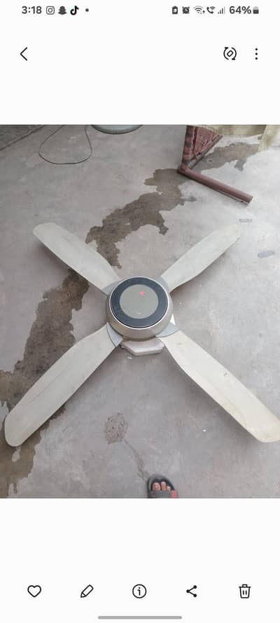 56 inch 4 paro wla fan condition normal all ok imported big size