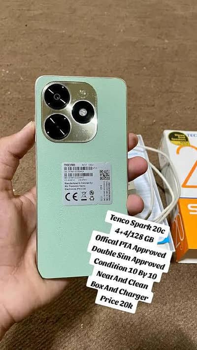 Tecno Spark 20C 4+4 128 pta aproved