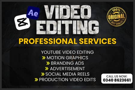 Video Editing & Editor Available