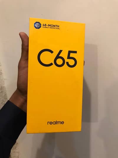 Realme C65 8gb 256gb complete Saman no any fault