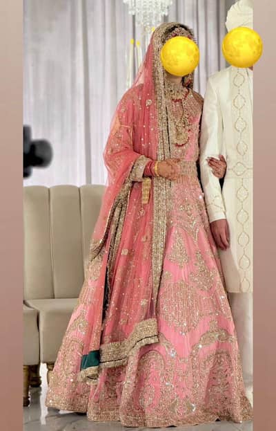 Bridal designer dress for sale recently made.