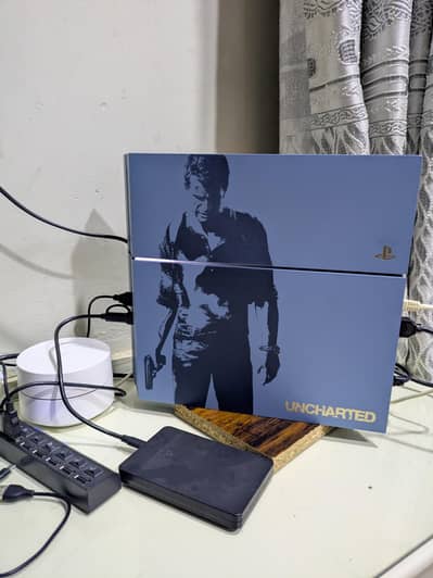 PS4 Fat Jailbreak Uncharted 4 Edition 1500 GB with Installed 29 Games