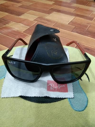 Ray. Ban Beautiful Sunglasses Black and Red Colour
