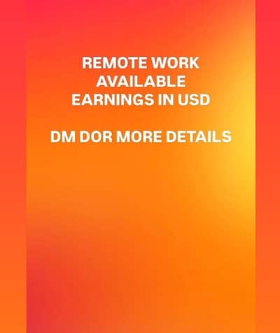 Wanted earning in USD contact me now