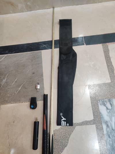 3 PCS SNOOKER STICK WITH ATTACHMENT CHACK AND COVER