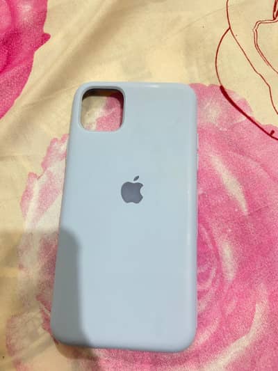 iphone 11 pro max silicone blue cover