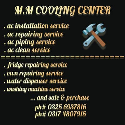 ac service . repairing. fridge. own . washing machine