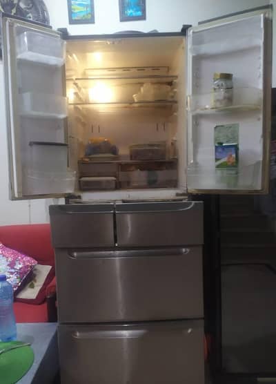 double door automatic ice cube making imported fridge