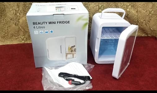 4ltr mini car fridge with led mirror