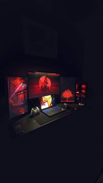 High-End Gaming & Streaming PC RTX 3070 Ti + 3 Monitors
