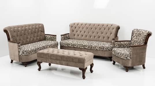 Elegant 7 Seater Luxury Style Sofa Set for Home / Drawing Room