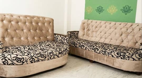 Elegant 7 Seater Luxury Style Sofa Set for Home / Drawing Room