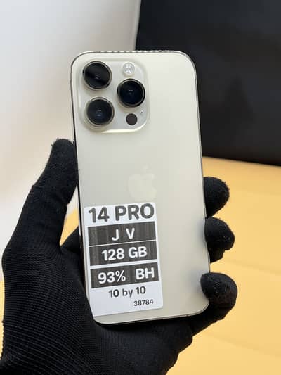 Apple iPhone 14 Pro GOLD 128 GB JV 93% Battery Health 10/10