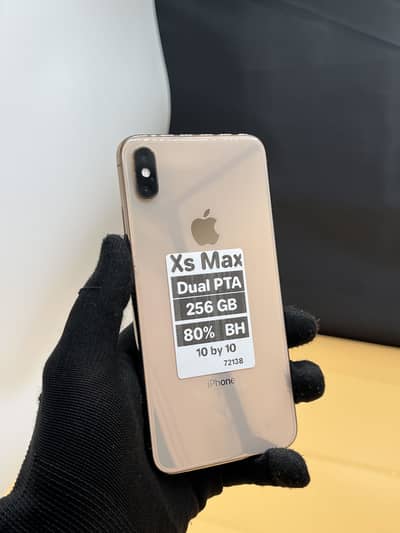 Apple iPhone XS Max 256 GB Dual Sim PTA APPROVED 80% Battery 10/11