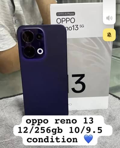 oppo Reno 13 5g complete box 12/256 fix price