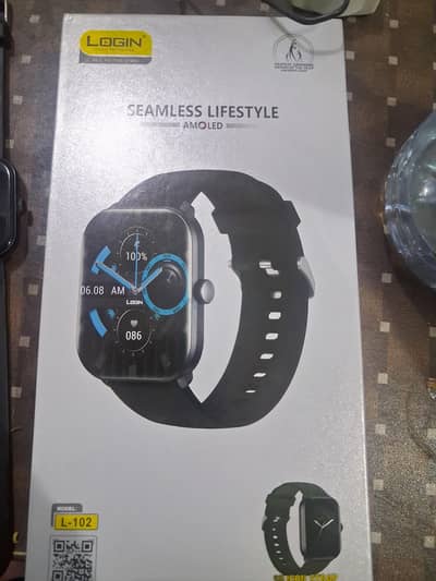 Login Smart Watch - L-102 Amoled Display