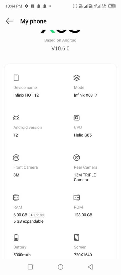 Infinix Hot 12