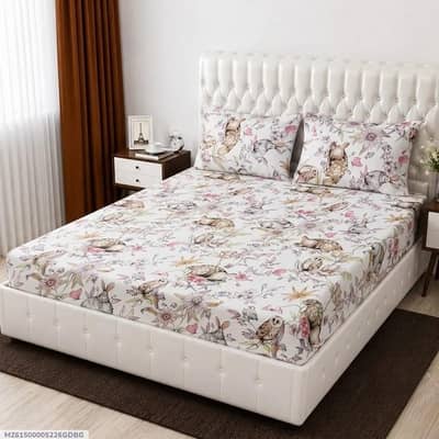 cotton printed double bed sheet