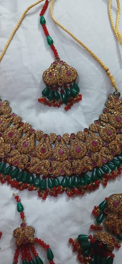 bridal jewllery heavy set