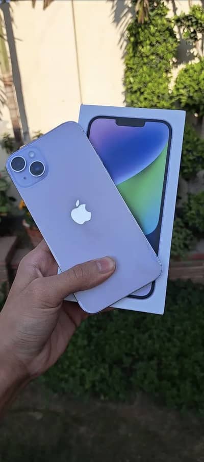 Apple iPhone 14 plus 128 factory unlock box saath hi