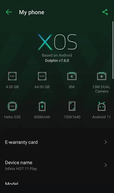 Infinix Hot 11 Play