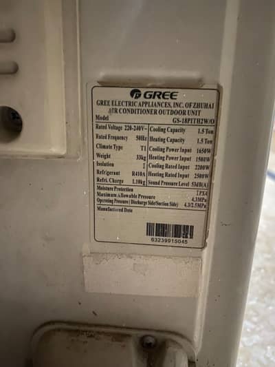 Gree Plict AC 1.5 ton inverter Technology