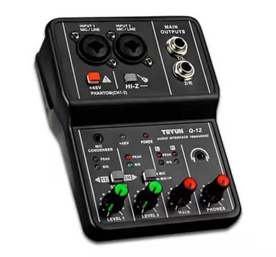TEYUN Q12 Audio Mixer | LiveStreaming | Podcast | Recording Sound Card