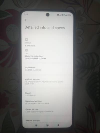 Xiaomi Mi 12 condition 10/10 one hand used no open no repair