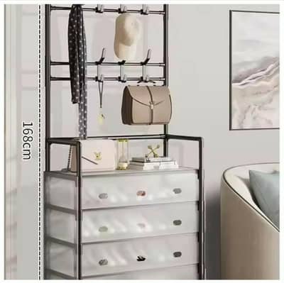 Dust proof shoes rack with Coat rack