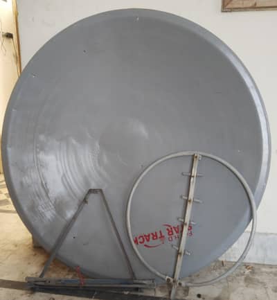 Dish + stand + antenna