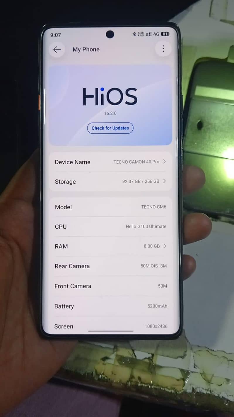 Tecno CAMON 40 Pro 5