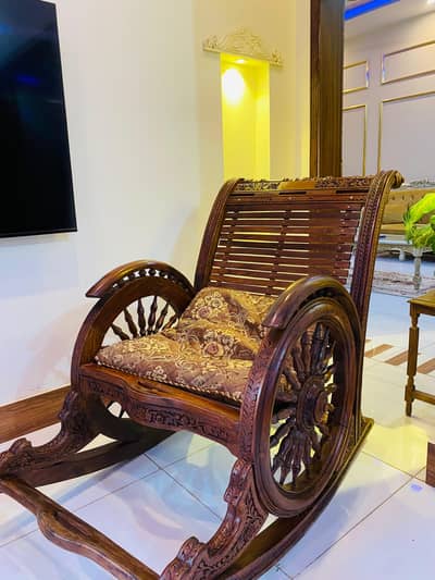 wooden moveable chair