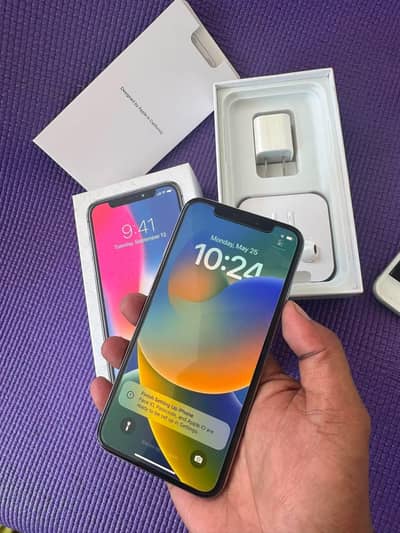 iphone x 256GB  (no open no repair) (PTA approved) all ok