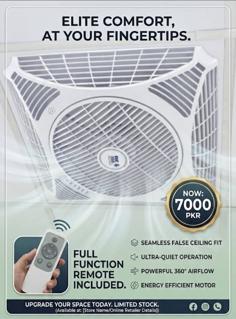 Remote/Ceiling/Fan/Rotating/Cool/Air/Automatic 0