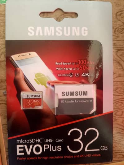 Samsung 32GB Memory Card - Like New - Fast Speed