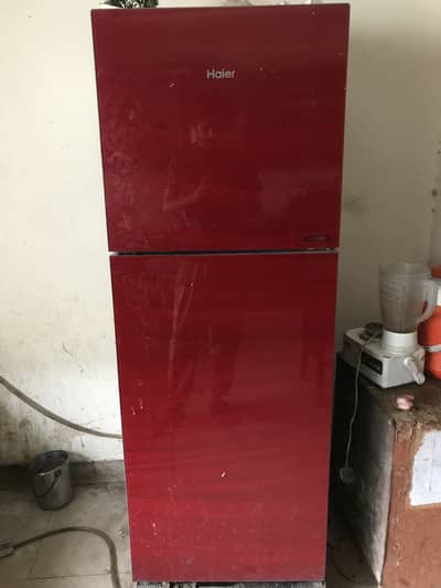 Haier Double Door Refrigerator – Excellent Cooling – Red Glass Finish