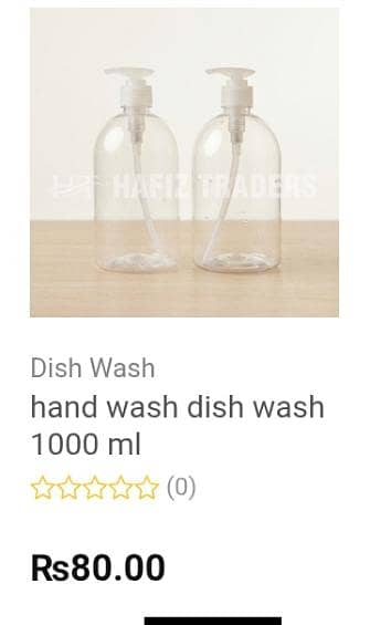 dish wash and hand wash