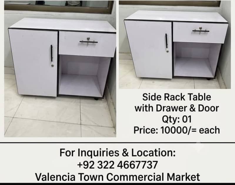 Office/Side/Table/Cabinet/Lock/Big/Size/Drawer/Storage 0