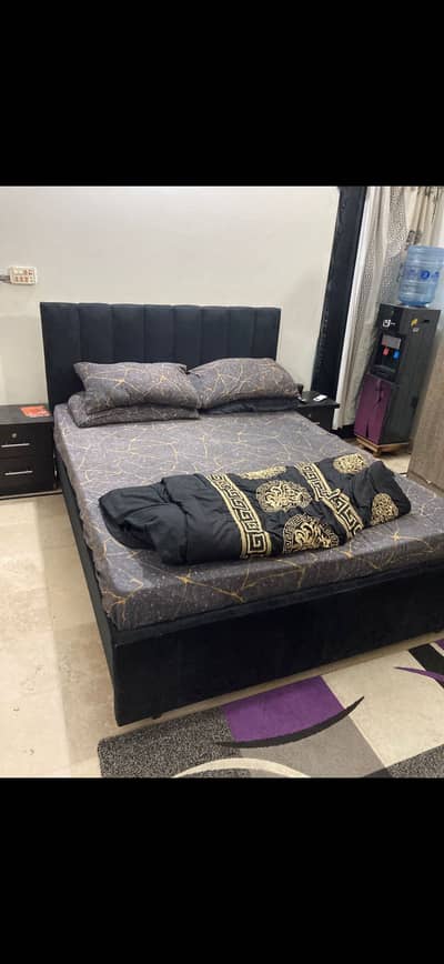 bed side table dressing and mattress