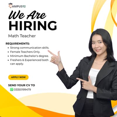 Mathematics Teacher Required
