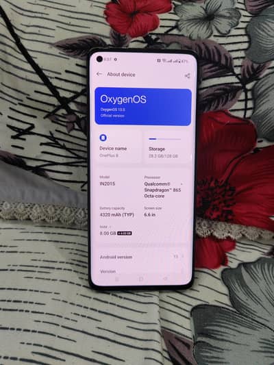 One Plus 8 8 128 no fault Dule sim PTA for sell vip device