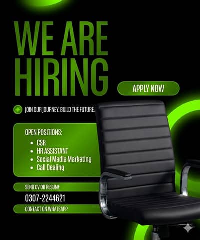 We Are Hiring New Staff For Office